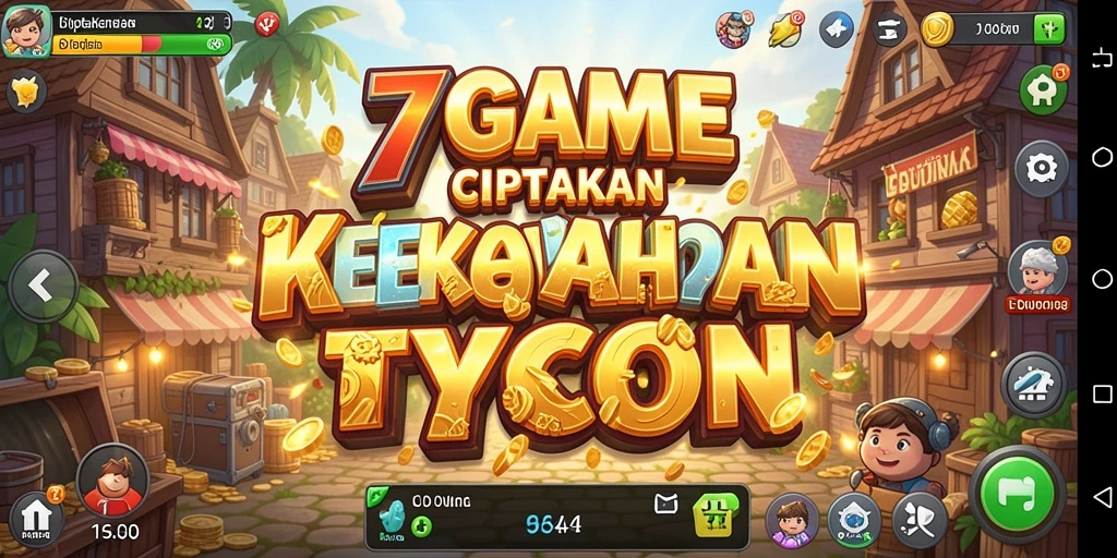 Screenshot gameplay 7GAME menampilkan aktivitas bisnis yang dinamis dan seru.