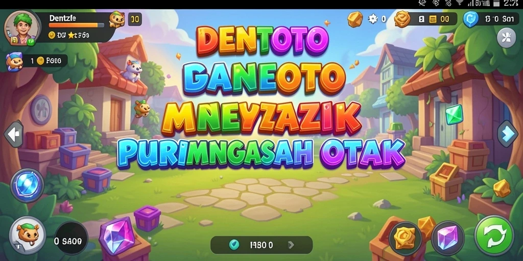 Screenshot DENTOTO menampilkan gameplay yang seru dan menantang dalam teka-teki Puzzle.