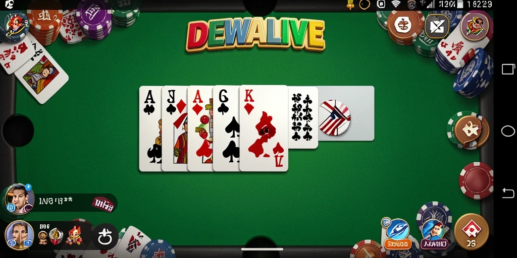 Gameplay seru dan kompetitif DEWALIVE dalam bermain domino.