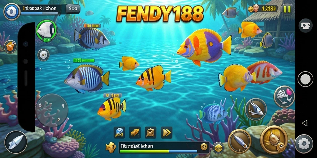 Tampilan gameplay menarik Tembak Ikan FENDY188.