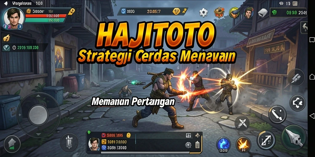 Screenshot gameplay HAJITOTO menampilkan pertempuran strategis yang seru.