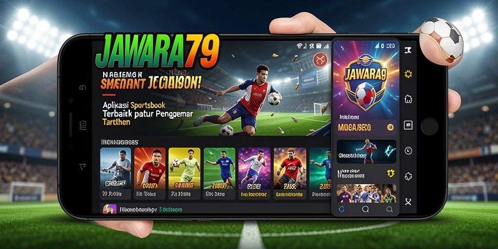 Tampilan antarmuka aplikasi JAWARA79 dengan fitur taruhan lengkap.