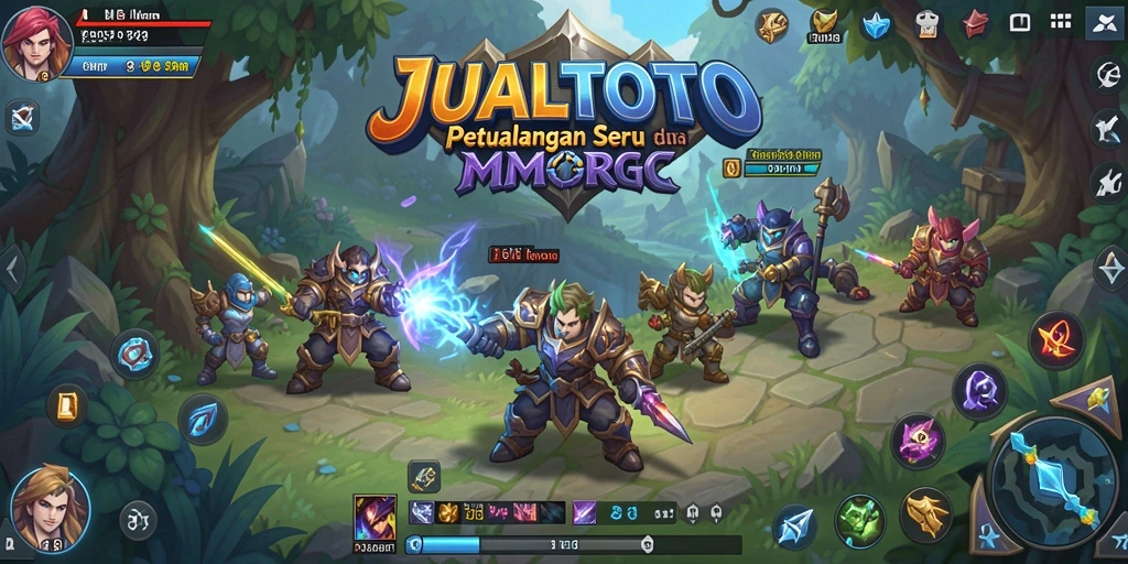 Screenshot gameplay JUALTOTO menampilkan petualangan seru di dunia MMORPG.