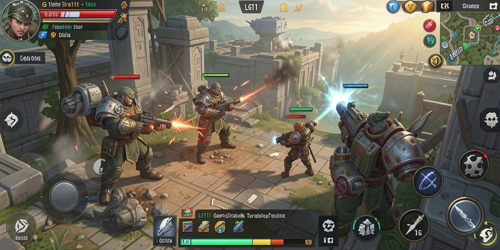 Tampilan menarik gameplay SLG yang penuh strategi dan aksi.