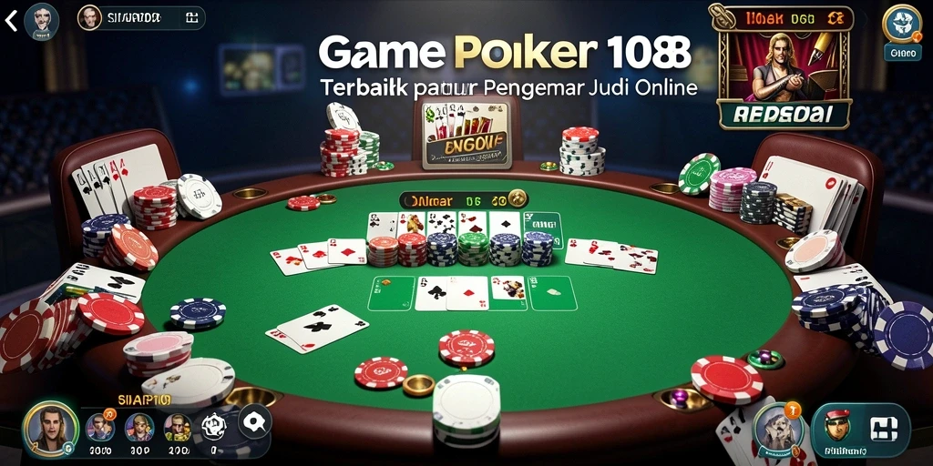 Tampilan gameplay poker yang mendebarkan di SIAP108.